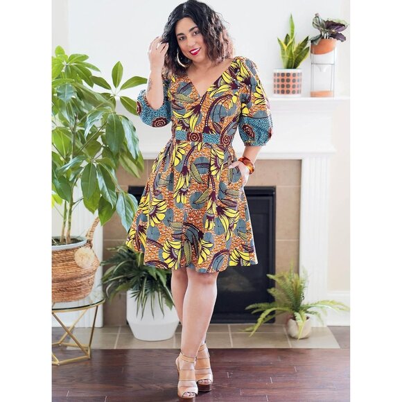 Misses Dress Pattern S9329 By Simplicity Mimi G Style Puff Sleeves 16-24 - Picture 7 of 9